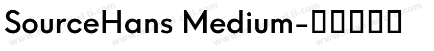 SourceHans Medium字体转换